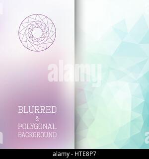 Vector square polygonal and blurred background Stock Vector Image & Art ...