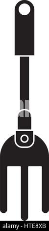 garden fork handle pictogram Stock Vector