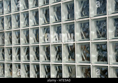 Green exterior glass paver tiles. Stock Photo