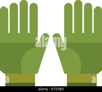 gardening gloves protection icon Stock Vector
