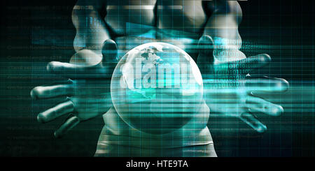 Global Network Business Concept as an Abstract Background Stock Photo