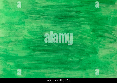 Abstract green watercolor background. Close up. Stock Photo