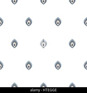 Small drops on white seamless vector pattern. Stock Vector