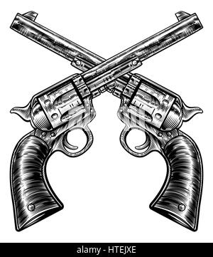 90 Pics Of A Crossed Pistols Tattoo Illustrations RoyaltyFree Vector  Graphics  Clip Art  iStock