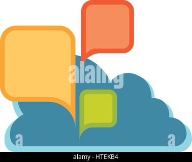 Bubble chat speakbox Stock Vector