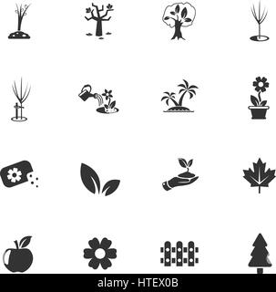 plants measuring tools web icons for user interface design Stock Vector
