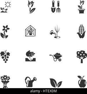 plants measuring tools web icons for user interface design Stock Vector