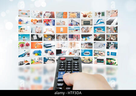 Multimedia video wall television broadcast. multimedia wall television video broadcast advertising background broadcasting concept Stock Photo