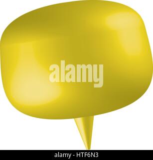 realistic silhouette of rounded square speech Stock Vector
