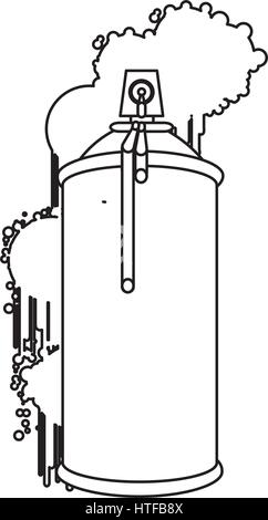 figure can aerosol sprays icon Stock Vector
