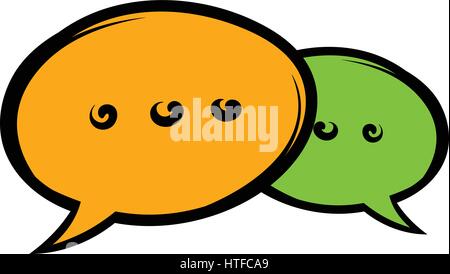 Speach bubles icon, icon cartoon Stock Vector