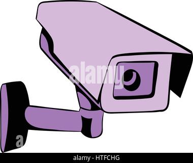 Surveillance camera icon, icon cartoon Stock Vector