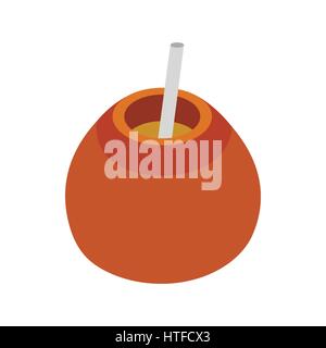 Chimarrao for mate or terere icon Stock Vector