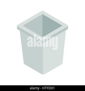 Recycle bin icon, isometric 3d style  Stock Vector