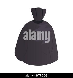 Garbage bag icon, isometric 3d style Stock Vector