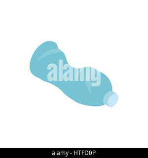 Used plastic bottle icon, isometric 3d style Stock Vector