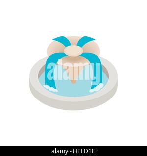 Fountain icon, isometric 3d style  Stock Vector