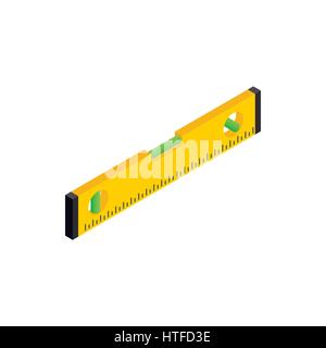 Level measurement icon, isometric 3d style  Stock Vector