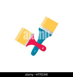 Paint brush icon, isometric 3d style Stock Vector