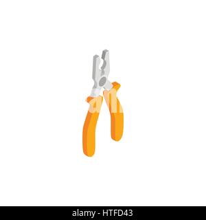 Pliers icon, isometric 3d style Stock Vector