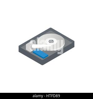 HDD icon, isometric 3d style Stock Vector