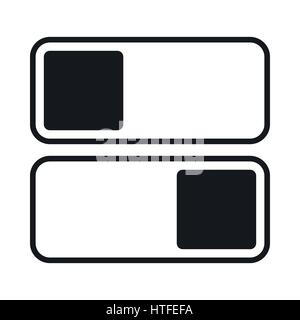 Toggle switch on, off position icon, simple style Stock Vector