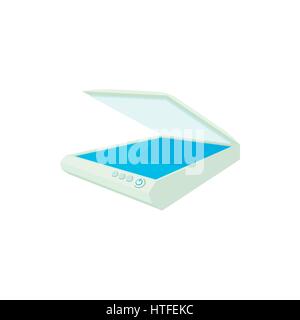 Open scanner icon, cartoon style  Stock Vector