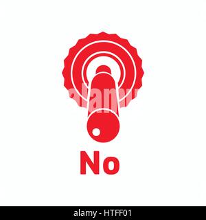 Toggle switch button icon, simple style  Stock Vector