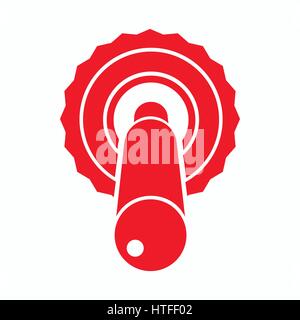 Toggle switch button icon, simple style  Stock Vector