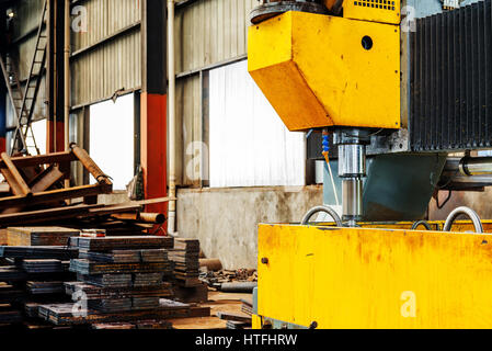 CNC drilling machine on the assembly line Stock Photo