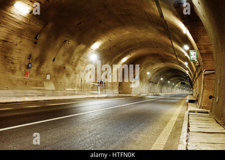 No vehicular tunnel in Shanghai, China. Stock Photo