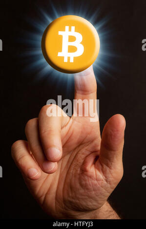 bitcoin concept Stock Photo
