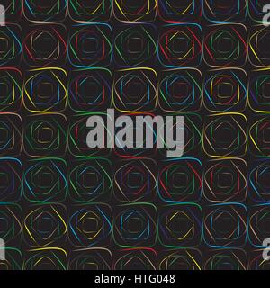 colored squares on black background Stock Vector