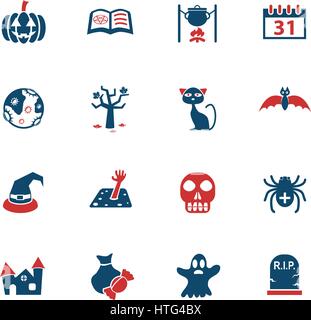 halloween web icons for user interface design Stock Vector