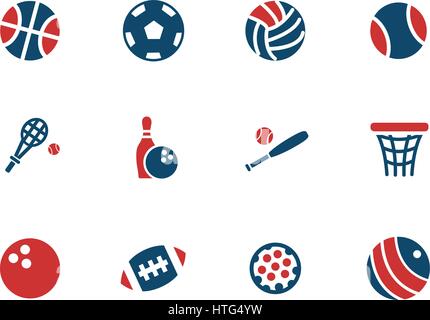 sport balls web icons for user interface design Stock Vector