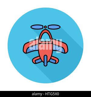 Airplane toy icon. Flat vector related icon for web and mobile applications. It can be used as - logo, pictogram, icon, infographic element. Vector Il Stock Vector