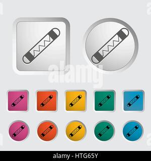 Automotive fuse single icon. Stock Vector