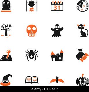 halloween web icons for user interface design Stock Vector