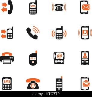 phone web icons for user interface design Stock Vector