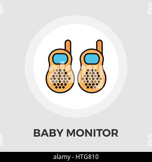 Baby monitor Icon Vector. Flat icon isolated on the white background. Editable EPS file. Vector illustration. Stock Vector