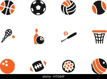 sport balls web icons for user interface design Stock Vector