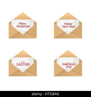 Congratulations card set Stock Vector