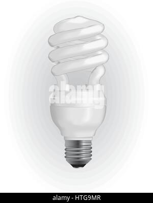 Energy saving light bulb. Vector illustration EPS 8. Stock Vector