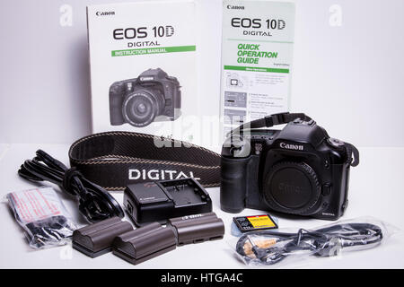 Canon EOS 10D Camera Kit Stock Photo