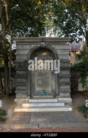 Beauregard monument  in Washington Square, Charleston, South Carolina. Stock Photo