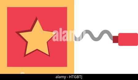 surprise box april fools Stock Vector