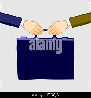 The transfer case. Grey background Stock Vector