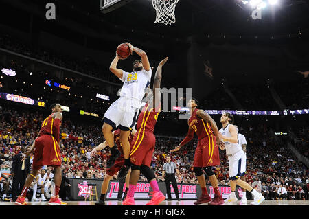 March 10 2017: Iowa State Cyclones Guard Donovan Jackson (4) Drives To 