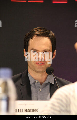 Los Angeles, USA. 11th Mar, 2017. Bill Hader 03/11/2017 'Power Rangers' Press Conference held at Four Seasons Los Angeles at Beverly Hills in Los Angeles, CA Photo: Cronos/Hollywood News Credit: Cronos Foto/Alamy Live News Stock Photo