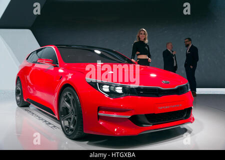 GENEVA, SWITZERLAND - MARCH 4, 2015: Kia Sportspace concept car at the 85th International Geneva Motor Show in Palexpo. Stock Photo